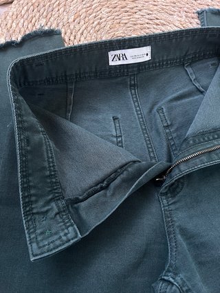 Pantalón Zara Verde Blue Marine