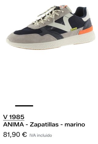 Victoria 1985 Talla 44 Azul/Gris
