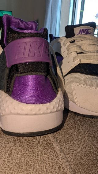 Nike Huarache Morado y Blanco