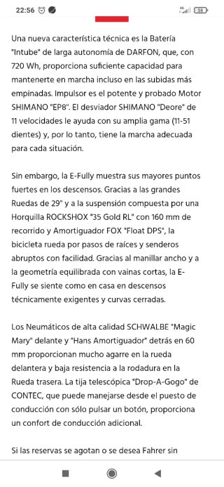 Bicicleta eléctrica Conway enme 3.9 MTB