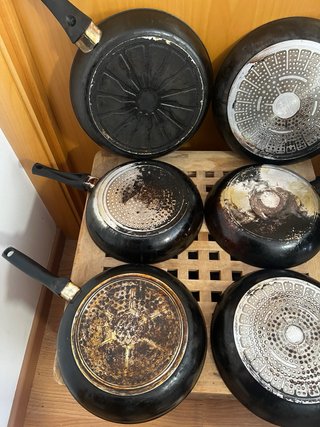 Set di 6 padelle da cucina