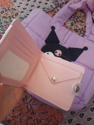 Bolso Kuromi Sanrio Fluffy Morado
