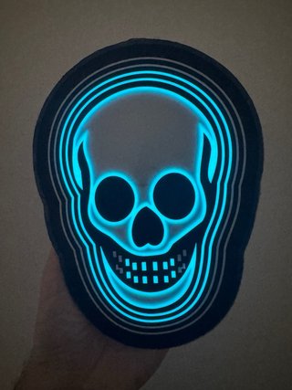 Regalo calavera de activación Luminosa al Sonido