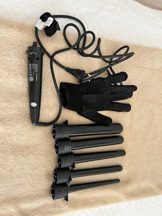 Rizador de pelo con 5 accesorios