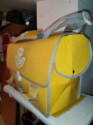 Bolsa de cartero amarilla