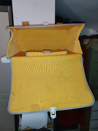 Bolsa de cartero amarilla
