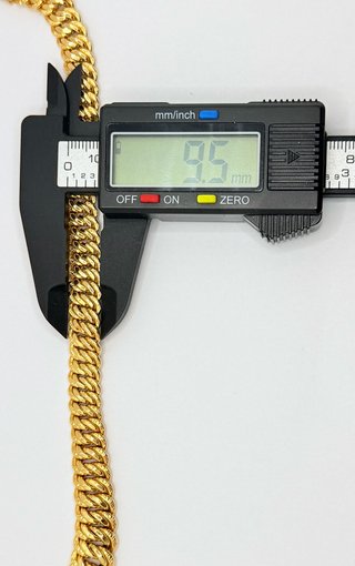 Cadena Barbada oro de 18k, 33.13 g, 46 cm.