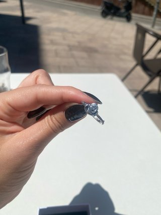 Anillo Flor Plateado T.54 T.56