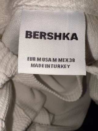 Camisa Bershka Blanca Talla L/M