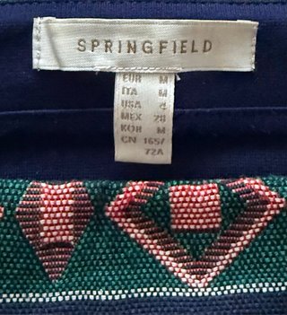 Falda corta estampada de Springfield