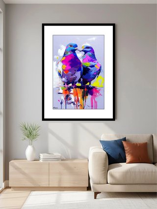 Cuadro Decorativo de Aves Multicolor: 151