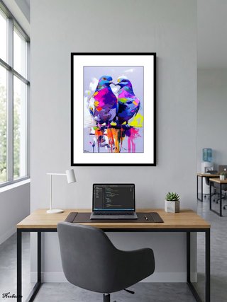 Cuadro Decorativo de Aves Multicolor: 151