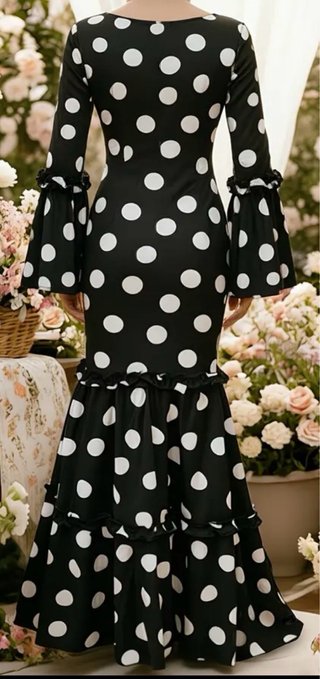 Vestido Flamenca Lunares + Mantoncillo