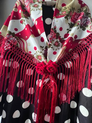 Vestido Flamenca Lunares + Mantoncillo