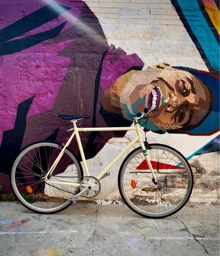 Bicicleta de diseño , estilo fixie vintage