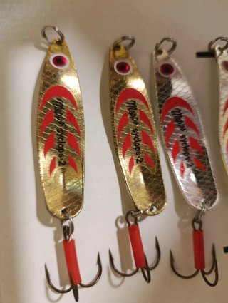 6 Cucharillas ondulantes Mepps Syclops N2 y N1