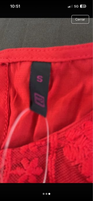 Blusa MG Roja Talla S
