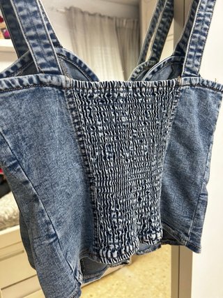 Top Corsé Vaquero Denim