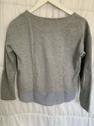 Sudadera gris con estampado bicicleta Talla M