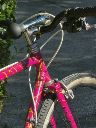Bicicleta de paseo Fixie antigua vintaje