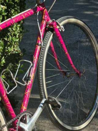 Bicicleta de paseo Fixie antigua vintaje