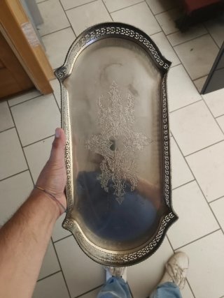 Vassoio Sheffield Plate Originale