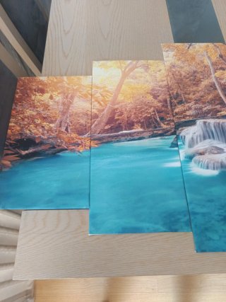 Lámina Decorativa Cascada y Bosque