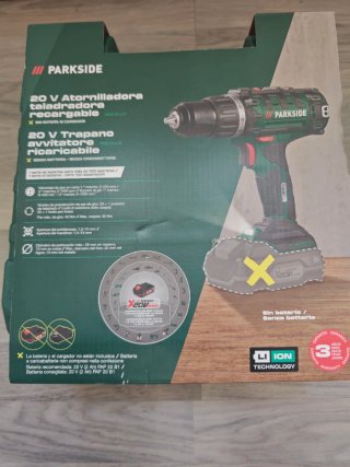 PARKSIDE Taladradora Atornilladora 20V nueva