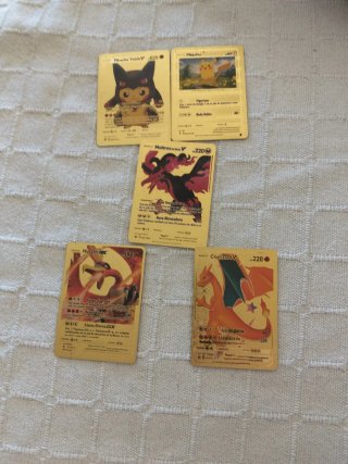 Lote Cartas Pokémon V y VMAX Doradas