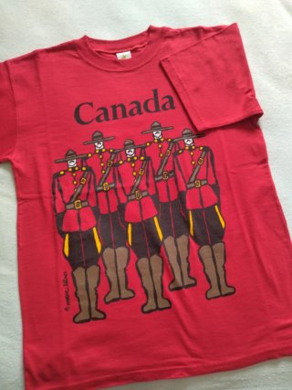 T-shirt con stampa canadese vintage