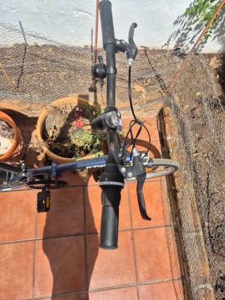 Bicicleta Plegable B'TWIN Azul y Amarillo