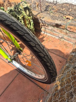 Bicicleta Plegable B'TWIN Azul y Amarillo
