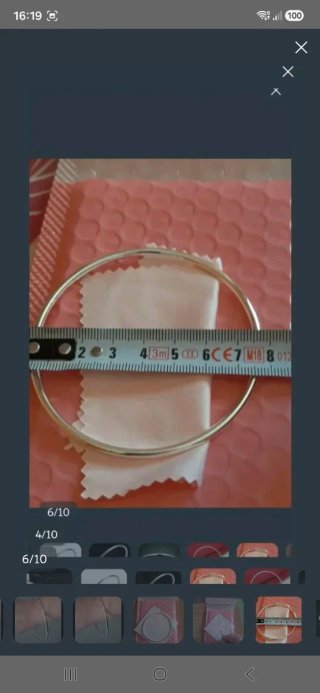 Pulsera aro plata 925 nueva