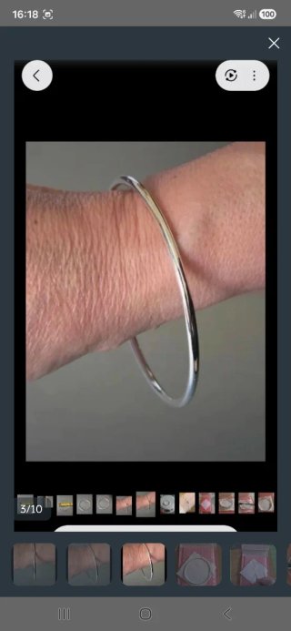 Pulsera aro plata 925 nueva