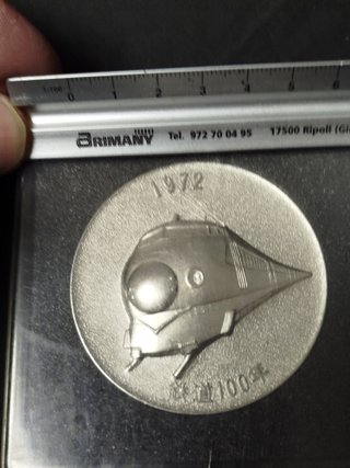 Trenes Medalla Japonesa Moneda 1972 Tren 100 Años