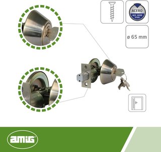 Amig cerrojo roseta seguridad puerta acero