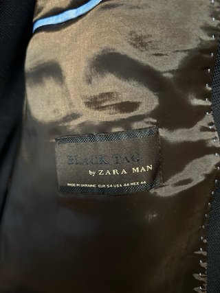 Traje Chaqueta Zara Talla L Negro