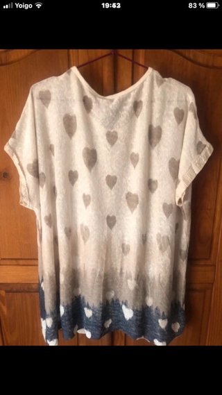 Caftán Fondotinta Corazones Talla Única