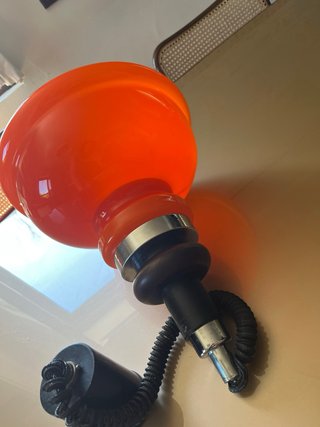 Lampadario sospensione vetro arancio