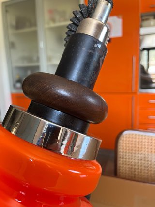 Lampadario sospensione vetro arancio