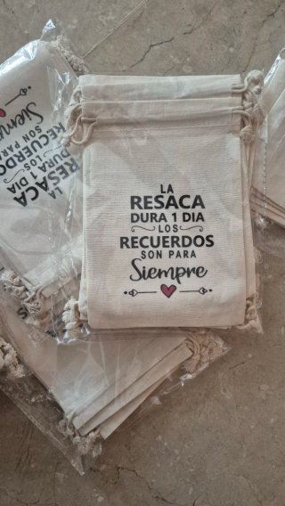 Bolsitas de tela para eventos