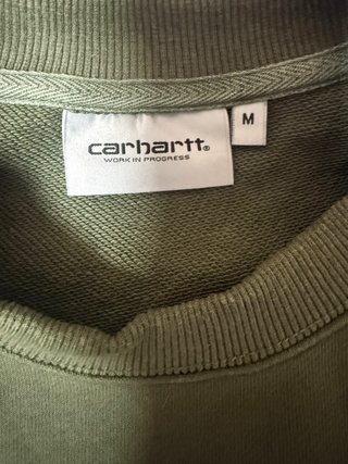 Jersey Carhartt verde militar talla M con muy poco