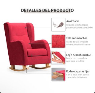 Sillón de lactancia París EvolutivoGris Sillonea