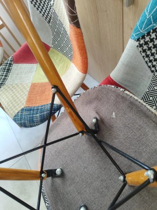 Juego de 4 sillas patchwork comedor