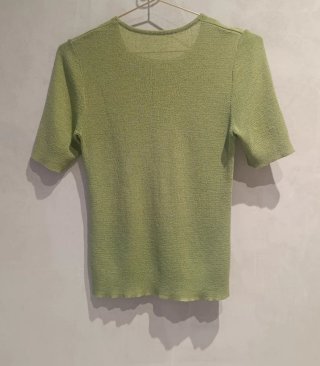 Camiseta de hilo verde
