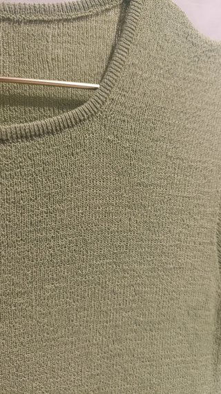 Camiseta de hilo verde