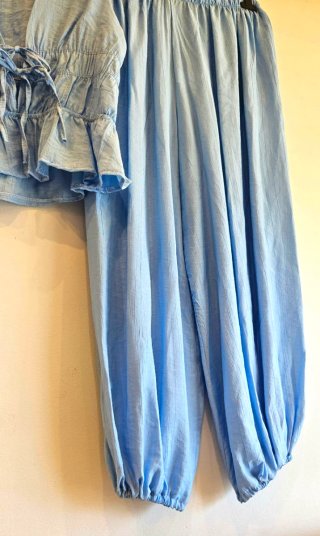 Conjunto Verano Blusa y Pantalón Azul Celeste