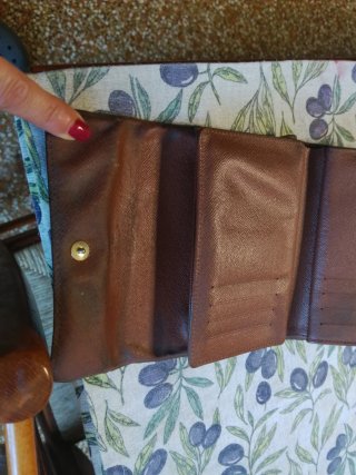 Portafoglio Louis Vuitton monogram marrone