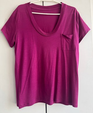 Camiseta Massimo Dutti Morada Talla M
