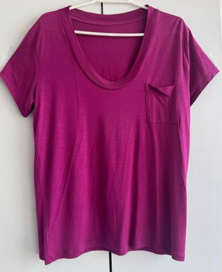 Camiseta Massimo Dutti Morada Talla M